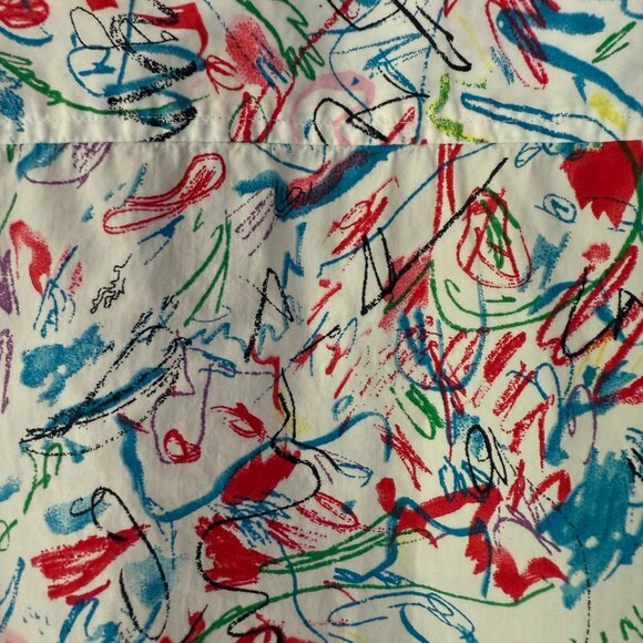 RARE SATURDAYS SURF NYC Shirt Men XL Gordon Harrison Hull Button Up Scribble - Picture 6 of 6